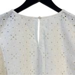 Sézane Sezane Annabelle Blouse Embroidered Eylet Ivory Cream 44 Short Sleeve Romantic Photo 6