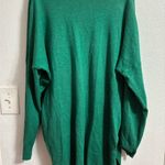 Dreamers  Emerald Green V-Neck Sweater oversized L Photo 1