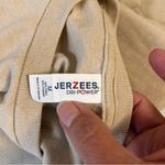 Jerzees  Tan Long Sleeve Trick or Treat Tee with Pumpkin Design Photo 5