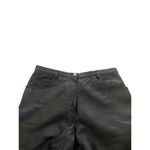 carole little Black 100% Genuine Leather Fully Lined Pants Size 14 Photo 5