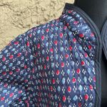 North Style Navy Blue Cottagecore Floral Quilted Lightweight Reversible Jacket Size XL Photo 6