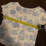 American Eagle tye dye snap front baby tee short sleeve crop top S Photo 7