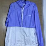 Columbia Lavender and White Windbreaker Jacket Photo 0