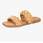 Tan Nude Braided Tan Women's Sandals Size 8 Photo 5