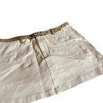 American Eagle Stretch Khaki Mini Skirt Skort Retro Y2K Collectible 2000s Medium Photo 4