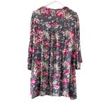 Altar'd State  Floral Tunic Swing Dress Gray Pink Size Small Casual Cute Photo 2