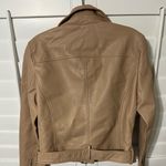 Levi's Levi’s Faux Leather Moto Jacket Tan Camel Size Small | NWT Photo 4