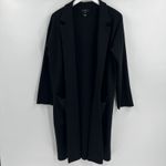 J.Crew  Ella Open Front Long Sweater Blazer Black Style AD753 Women's Size Small Photo 2