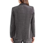 Steve Madden NWT Womens Glitter Blazer Jacket Black/Silver Size M party medium Photo 6