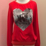 Wildfox ‘Disco Heart’ Crewneck Sweater Size Small Photo 2