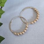 Gold Filled Gold Bead Hoop Earrings Photo 0