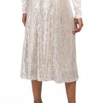 WD•NY WDNY Champagne Sequin Midi Skirt Sz XL NWT Photo 11