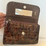 Vintage Valentina Pell Stampati Leather Cosmetic Bag w Mirror Crocodile Photo 1
