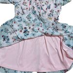 Disney  Beauty and the Beast Dress Pink Floral Babydoll Belle Sleeve Cosplay Sz M Photo 8
