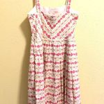Liz Claiborne Floral Print Pink Dress 6 Photo 4