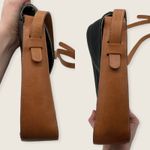 Courreges Duotone Brown Black Small Snap Flap Adjustable Crossbody Bag Photo 10