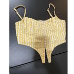 Peppermayo YELLOW AND WHITE MEADOW LOGO Bustier Top Size 2 Photo 1