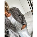 Free People NEW  Cali Plaid Blazer Dust Combo Photo 3