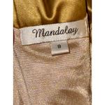 NWT Mandalay Light Gold Beaded Fringe Sequin V Photo 10