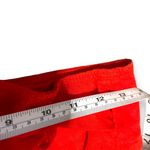 Holding Horses  Anthropologie Red Linen Midi Ruffle Wrap Skirt SZ 0 Photo 6