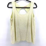 Fresh Produce  Yellow Leaf Print Open Back Slub Tank Top Women's XS Made in USA Photo 1
