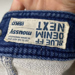 Moussy x iSKO Blue Future Face Denim Next Collab Medium Wash Jean Jacket Size undefined Photo 3