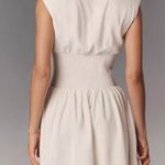 Anthropologie  The Tommie Linen Smocked Front-Zip Mini Shirt Dress, Size XS Photo 5