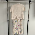 st. john's bay Vintage St. John’s Bay Linen Blend Floral Dress & Shirt Set Size 12P Photo 5