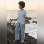 Poetry relaxed Straight Leg Linen Trousers Light Gray Size 4 Photo 1