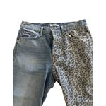 GRLFRIEND Animal Print Straight Leg Jeans Size 29 Blue Photo 3