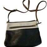 Fossil ‎ Women's Black & White TwoTone Leather Crossbody Bag Medium Photo 10