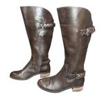 Audrey Brooke  Women's‎ Brown Leather Knee High Riding "Tony" Boots Size 7 Photo 0
