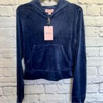 Juicy Couture 🔥 Bling OG Velour Iconic Tracksuit Hoodie Pants Atlantis Blue XL Photo 8