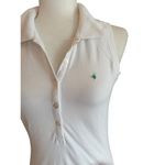 BIRDIE White Sleeveless Polo Shirt Women’s Small 95% Cotton Stretch Fit Photo 3