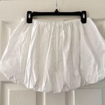 White Mini Bubble Skirt Photo 2