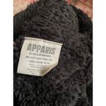Apparis Harlow Fleece Cropped Crewneck Sweatshirt in Black Size Small/Medium Photo 3