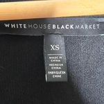 White House | Black Market WHBM Black Wool Cashmere Blend Wrap Surplice Draped Sweater Tunic Top Size XS Photo 8