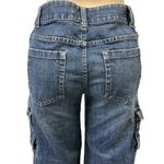 Bob Timberlake  Denim Embroidered Wide Leg Cargo Denim Capri Blue Jeans Womens 10 Photo 6