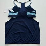 Nike Women's Navy and Light Blue Swim Top Size L Photo 13