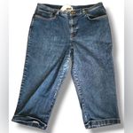 Vintage 90's‎ Jones Sport Womens Blue Stretch Denim Capri sz 16 Minimalist Y2K Photo 1