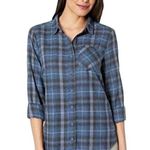 Alexander Jordan Blue & Gray Plaid Flannel Button Down Size Medium Photo 0