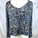 Gypsies & Moondust Buckle  long sleeve backless boho top size medium Photo 1