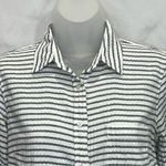 J.Crew Cotton Long Sleeve Shirt Women’s Stripes Button Up Size S Photo 5