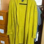 Jones New York JNY Chartreuse Green Wool Blend Open Front Coat Size 1X Photo 1