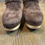 Paige  Alex Studded‎ Brown Suede Platform Clogs Size 11 Retro 70's Photo 6