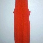 Topshop  10 Halter Knit Maxi Dress 70s Burnt Orange Photo 0