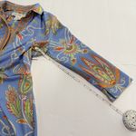 Gretchen Scott Twist and Shout Blue Plume Stretch Sheath Dress Size SMALL Photo 6