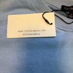 Cotton Candy LA Cropped Sweatshirt Baby Blue Crewneck Pullover Small NWT Photo 3