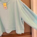 Crown & Ivy Cabana  French Terry Sweatshirt light blue size 2X‎ Photo 6