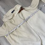 Polo Ralph Lauren Wrap Sweater knit open buckle womens Cream (medium) heavy chic Photo 3